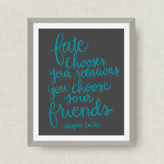 Jacques Delille art print- fate chooses your relations, love, anniversary art