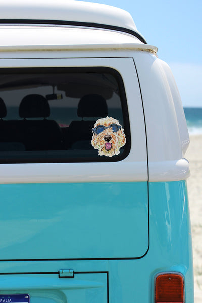 Goldendoodle Car Decal