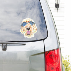 Goldendoodle Car Decal