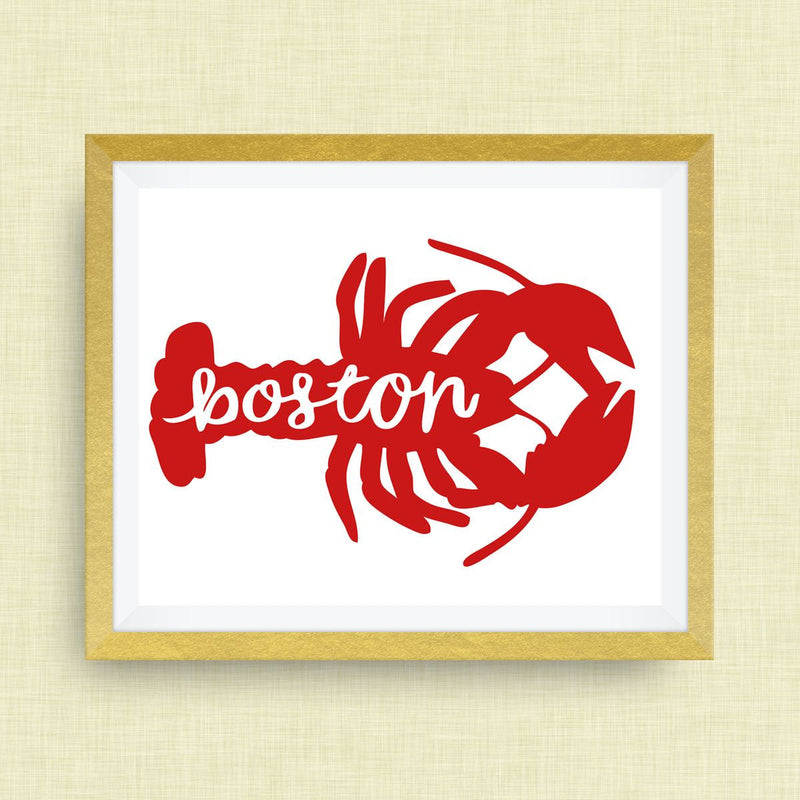 Boston art print