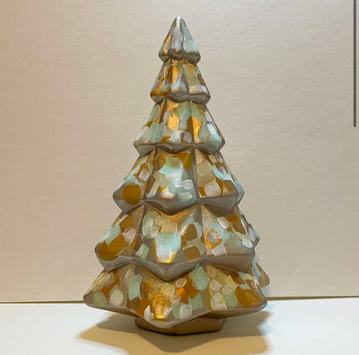 Blue and White Citrus Mini Christmas Tree – Jessica Reynolds Art