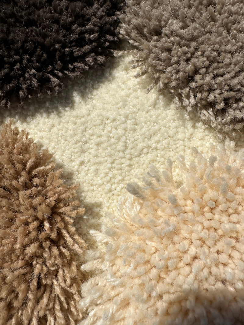 Woolen Circles on Acrylic Ground