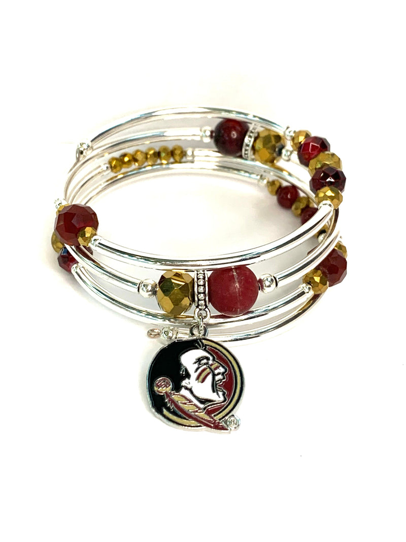 Collegiate- Florida Seminoles Wrap Bracelet