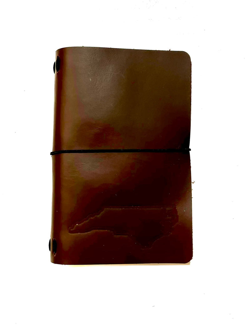 Leather Journals - NC State Outline Stamp