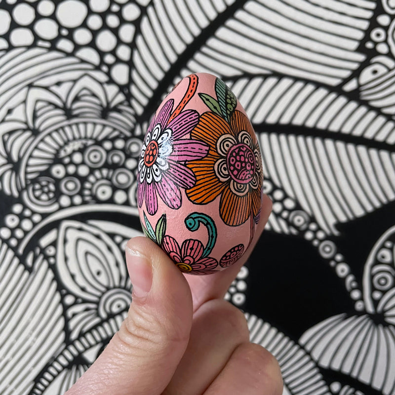 Easter Egg - Wood -  2.44 inches