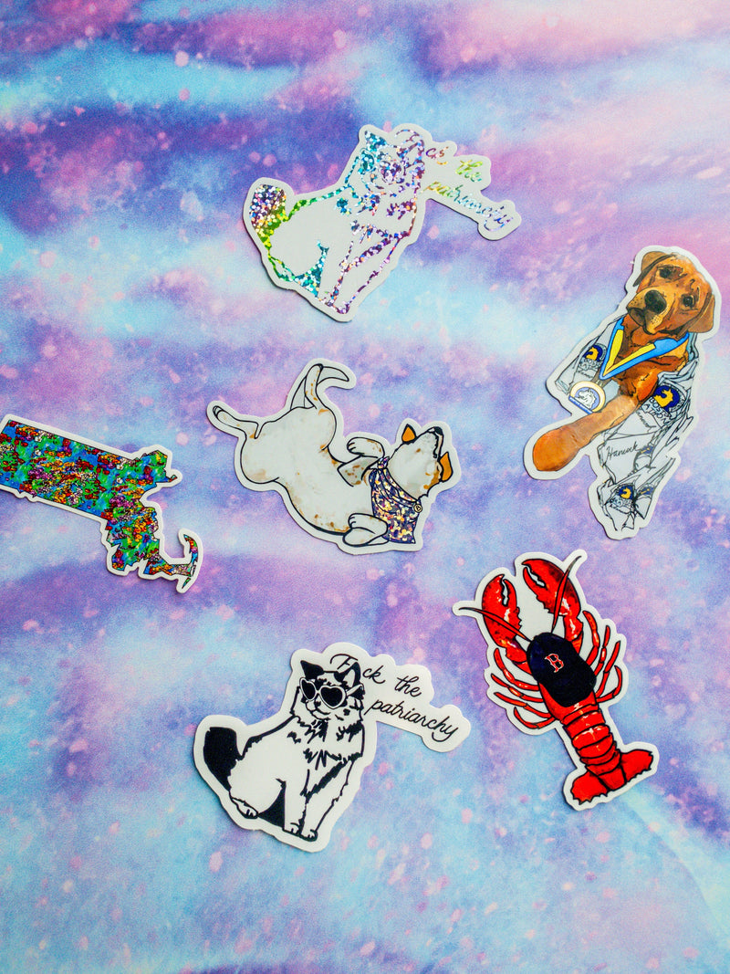 Boston’s Gone to the Dogs Sticker | Holographic Sticker