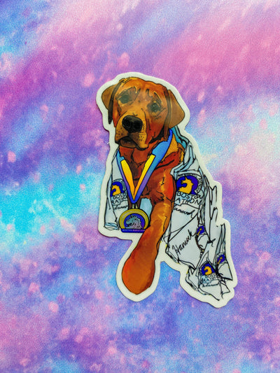 Boston’s Gone to the Dogs Sticker | Holographic Sticker