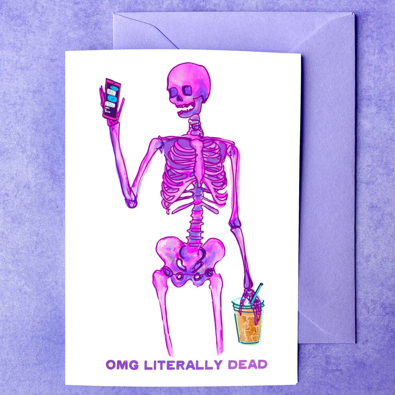 Literally Dead ☠️ | Halloween Card