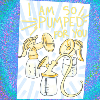 Pumped for you | Baby Shower Card