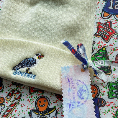 Southie Seagull Embroidered Beanie