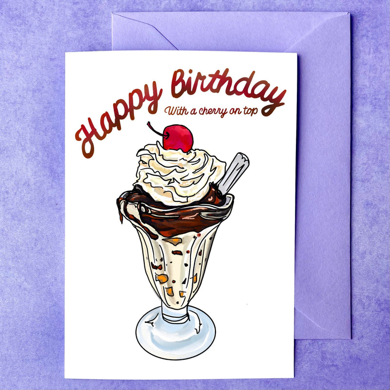 With a cherry on top | Birthday Card