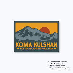 Koma Kulshan North Cascades National Park Sticker