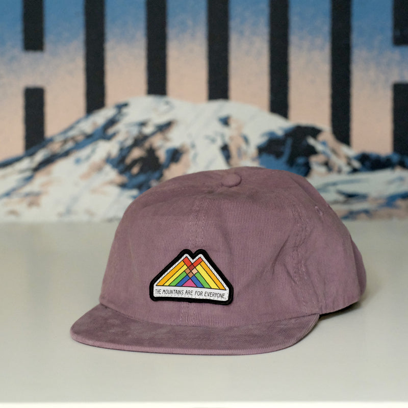 The Mountains Are For Everyone MicroCorduroy Patch Cap