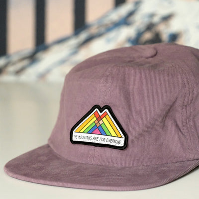 The Mountains Are For Everyone MicroCorduroy Patch Cap