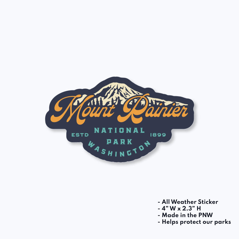 Winthrop Sticker | Mount Rainier National Park Vintage