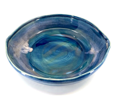 Blue Watercolor Serving Bowl