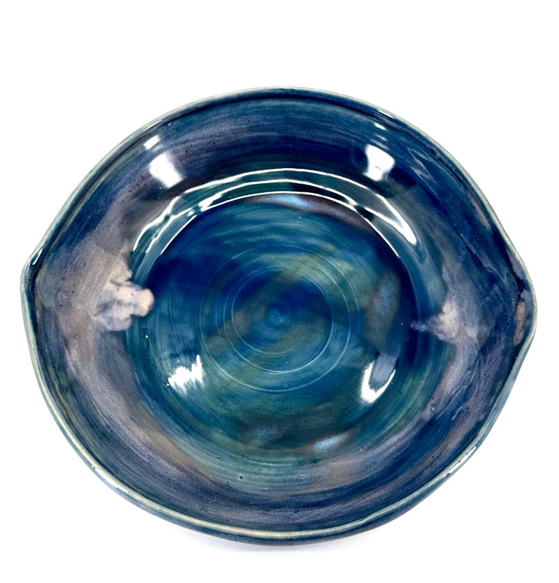 Blue Watercolor Serving Bowl