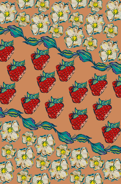 Strawberry Party Tea Towel