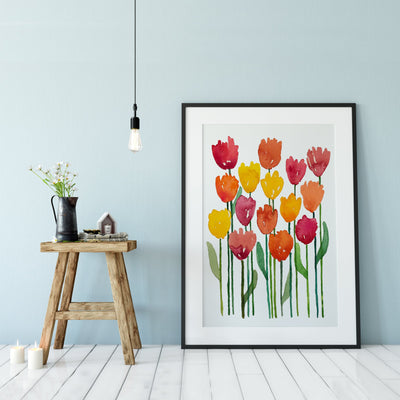Tulip Art Print - Tulip Painting