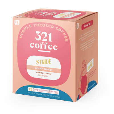 Compostable Coffee Pods | Stride | Decaf Roast