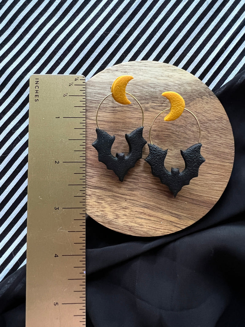 Babette the Bat | Clay Earrings