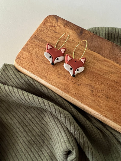Foxy Felix | Clay Earrings