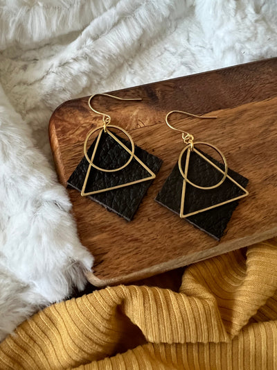 Sunset Leather Earrings