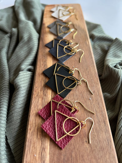 Sunset | Leather Earrings