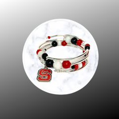 Collegiate- NC State Wrap Bracelet