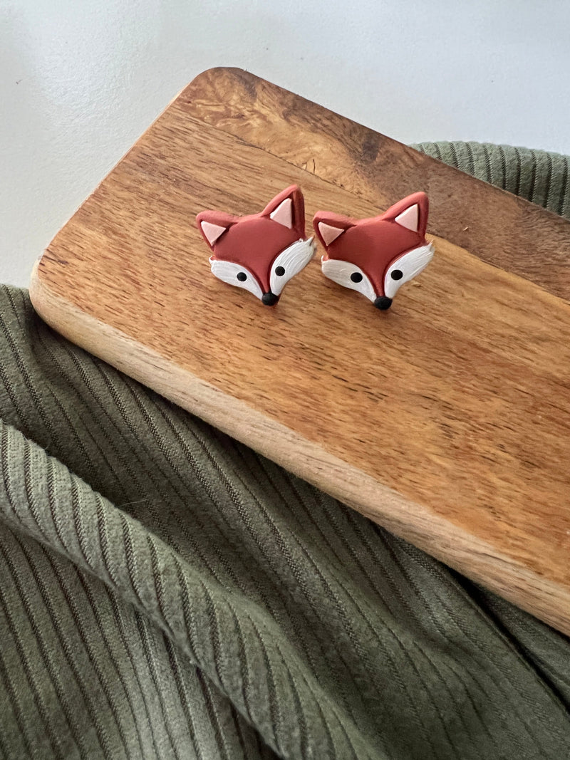 Foxy Felix | Clay Earrings