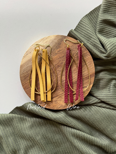 Twine | Leather Earrings