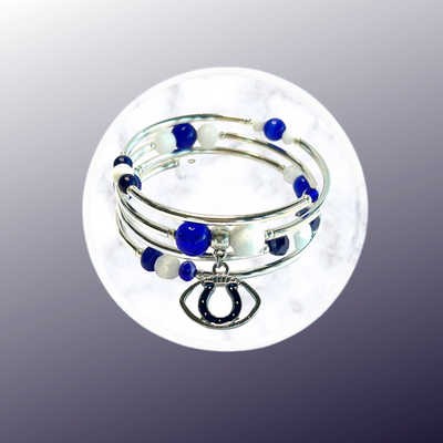 Game Day- Indianapolis Colts Wrap Bracelet
