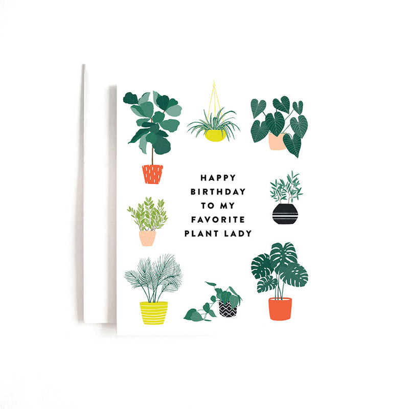 PLANT LADY BIRTHDAY CARD