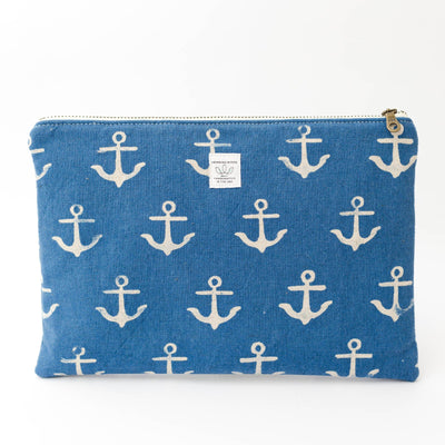 The HB Clutch // Chambray Anchors