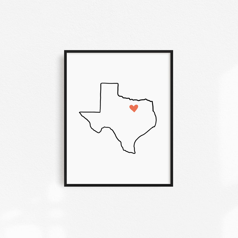 DFW Texas Art Print