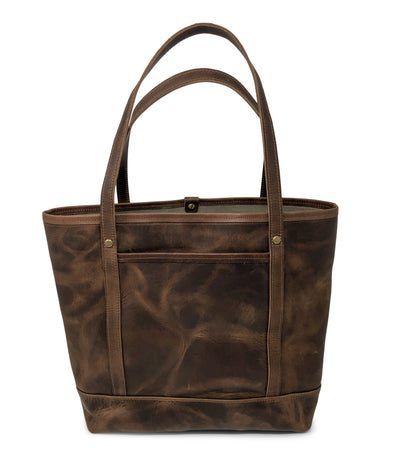 Holly Tote in Horween Chestnut Dublin Leather