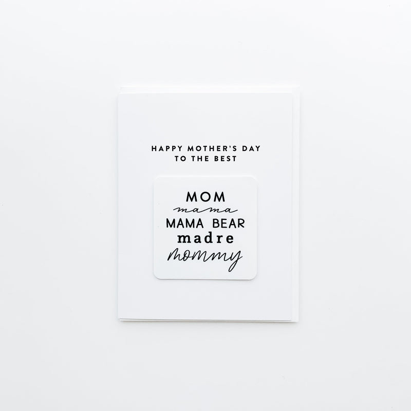 Mom, Mama... Sticker Card