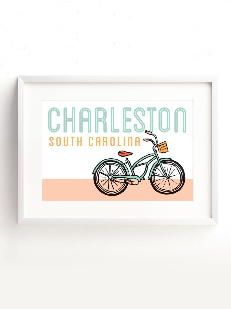Postcard - Charleston - Bike Cruising