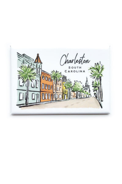Sherbet Painted Streets - The Charleston Magnet
