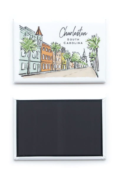 Sherbet Painted Streets - The Charleston Magnet