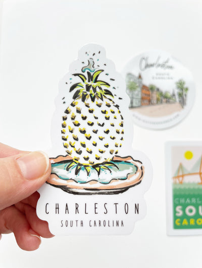Sticker - Charleston Pineapple Fountain