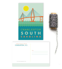 Postcard - Charleston - Bridge