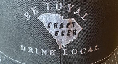 Be Loyal, Drink Local Craft Beer Trucker Hat Grey/White with Mesh Backing