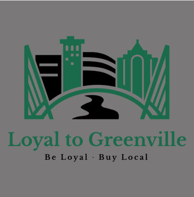 Loyal to Greenville Unisex Statement Jersey Hoodie with Black and Green Logo