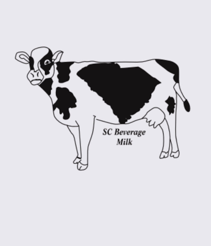 SC State Beverage Milk Onesie in White