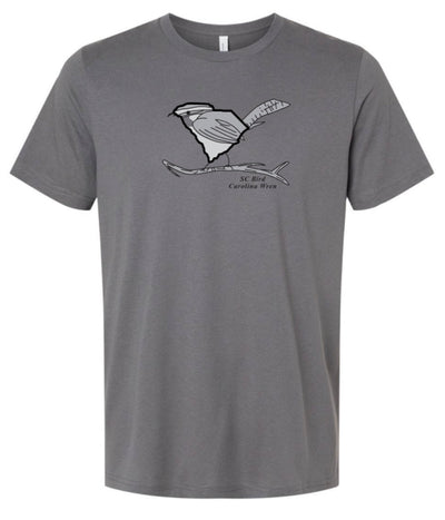 Stunning Carolina Wren Men's/Unisex Heather Grey T-Shirt