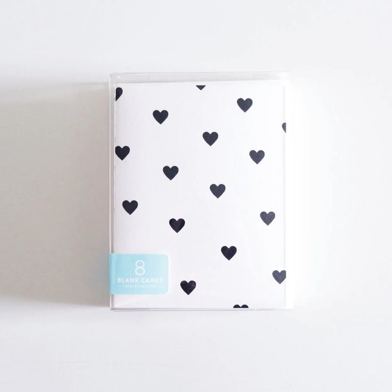 Black Hearts Boxed Set of 8 Cards