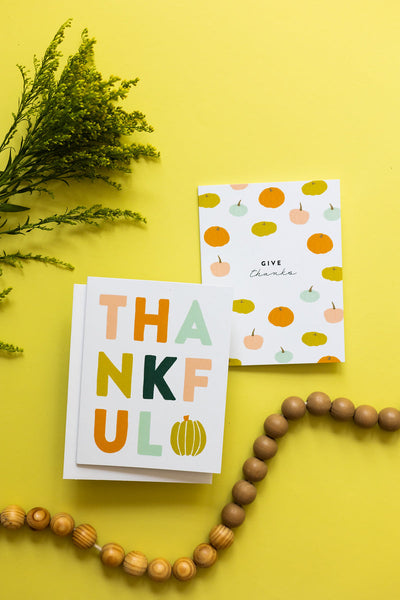 Give Thanks Pumpkin Card