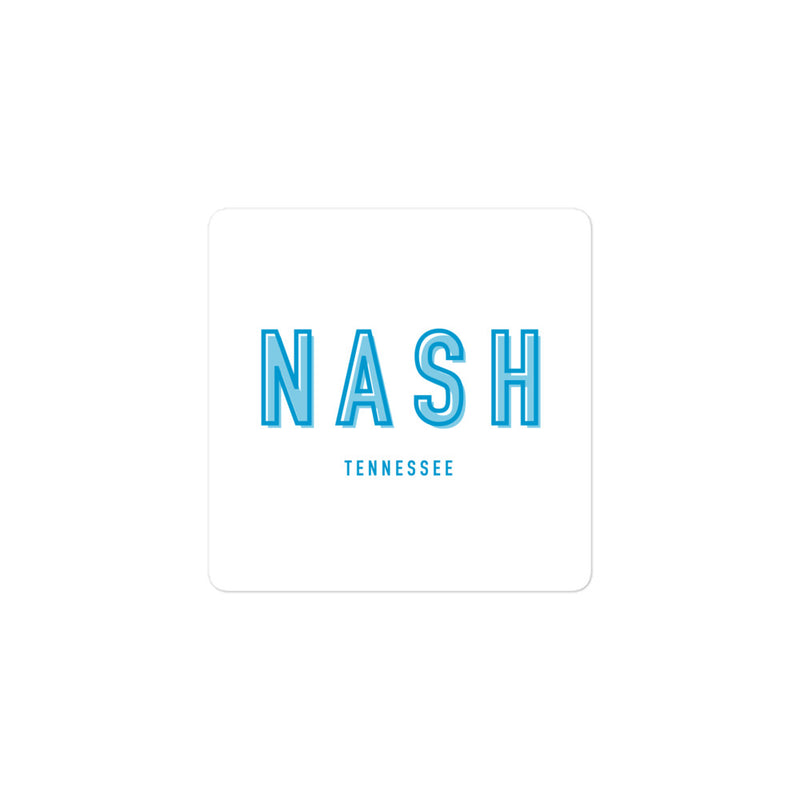 Nashville Color Outline Sticker