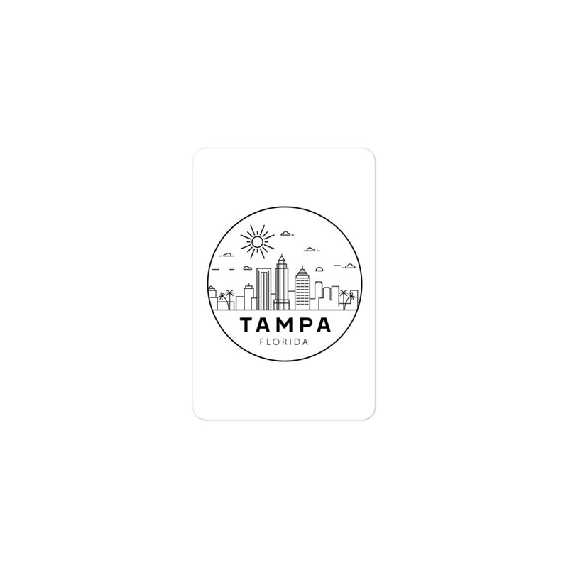 Tampa Sunny Circle Sticker